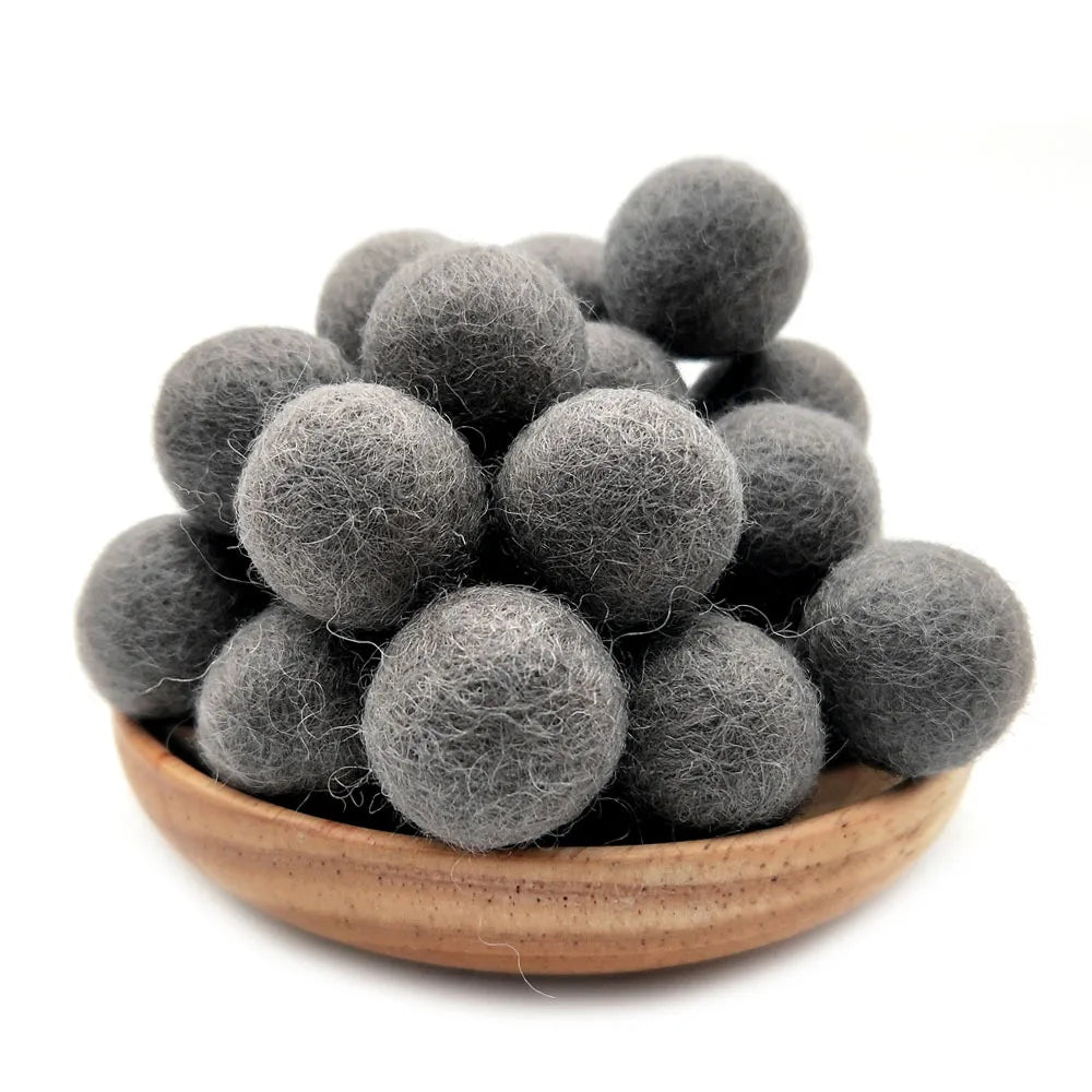 FIFTY 2cm Wool Felt Balls 100% Wool DIY Handmade Craft Supplies