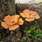 1pc Rusty Metal Flower Garden Decorative Ground Stakes