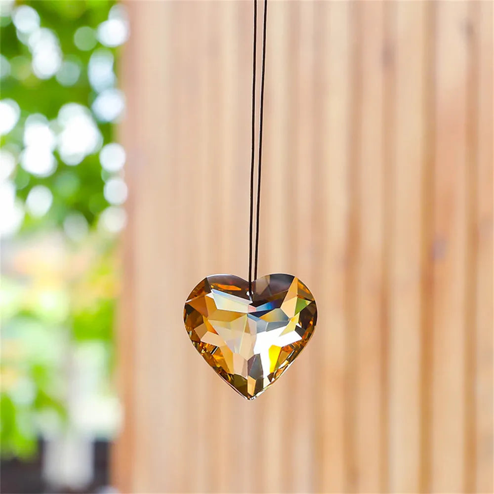 45mm Hanging Heart Sun Catcher Prism Rainbow Maker
