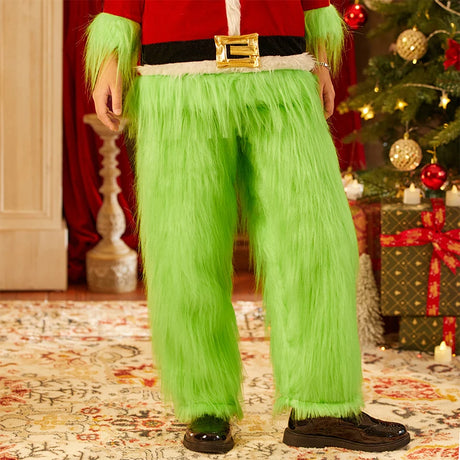Grinch Costume Kids Boys Girls Christmas Cosplay Costume Set