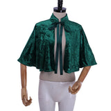 Victorian Steampunk Cloak Gothic Capelet Short Mini Cape