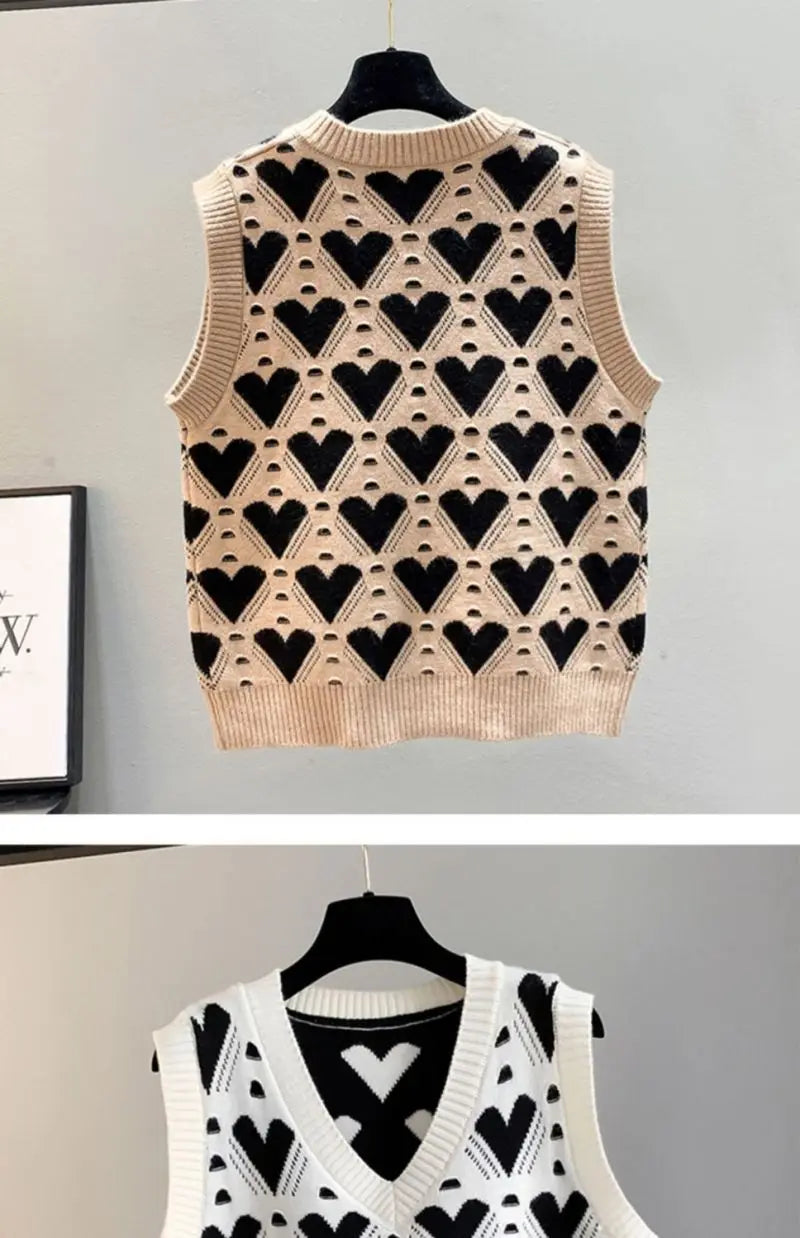 Love Heart Sweater Vest