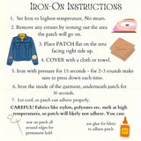 Look For Light Moth Embroidered Iron On Patch DIY Craft