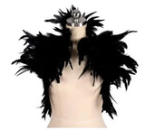 Feather Shoulder Epaulettes Festival Rave Wear