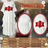 Victorian Mushroom Fairy Costume Hat Cinch Belt Dress Cosplay Halloween Adult Book Week Costume