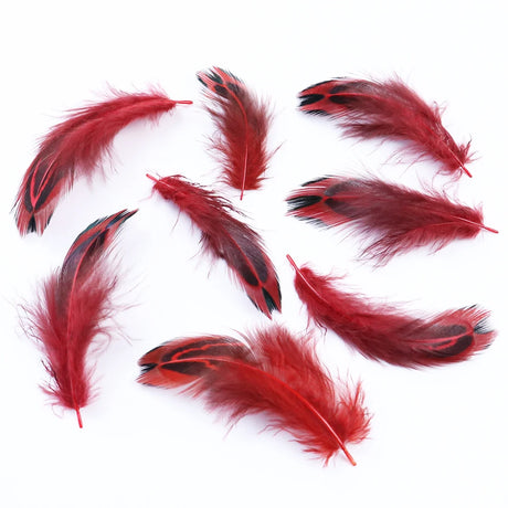 100Pcs Natural Rooster Feathers 3-6cm Multicolor Chicken Plumes for Craft Jewelry Making And Decoration