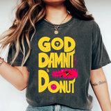 Dungeon Crawler Carl T-Shirt Goddamnit Donut Sci-Fi Book Lover Tee