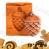 Wooden Cookie Mould Press Baking and Crafts