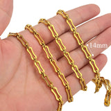1meter PVD Gold Plated Stainless Steel Thick Large Heavy Chains Necklace Bracelet DIY Jewellery Making Finding