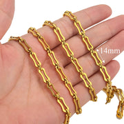 1meter PVD Gold Plated Stainless Steel Thick Large Heavy Chains Necklace Bracelet DIY Jewellery Making Finding