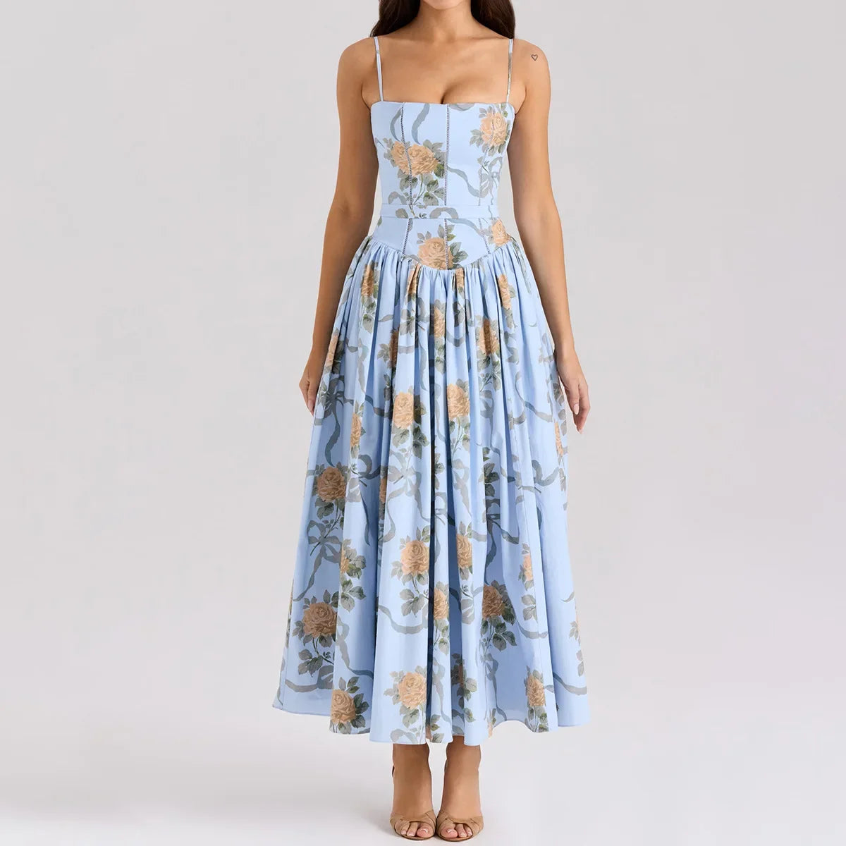 Olivietta's Floral Print Midi Sundress
