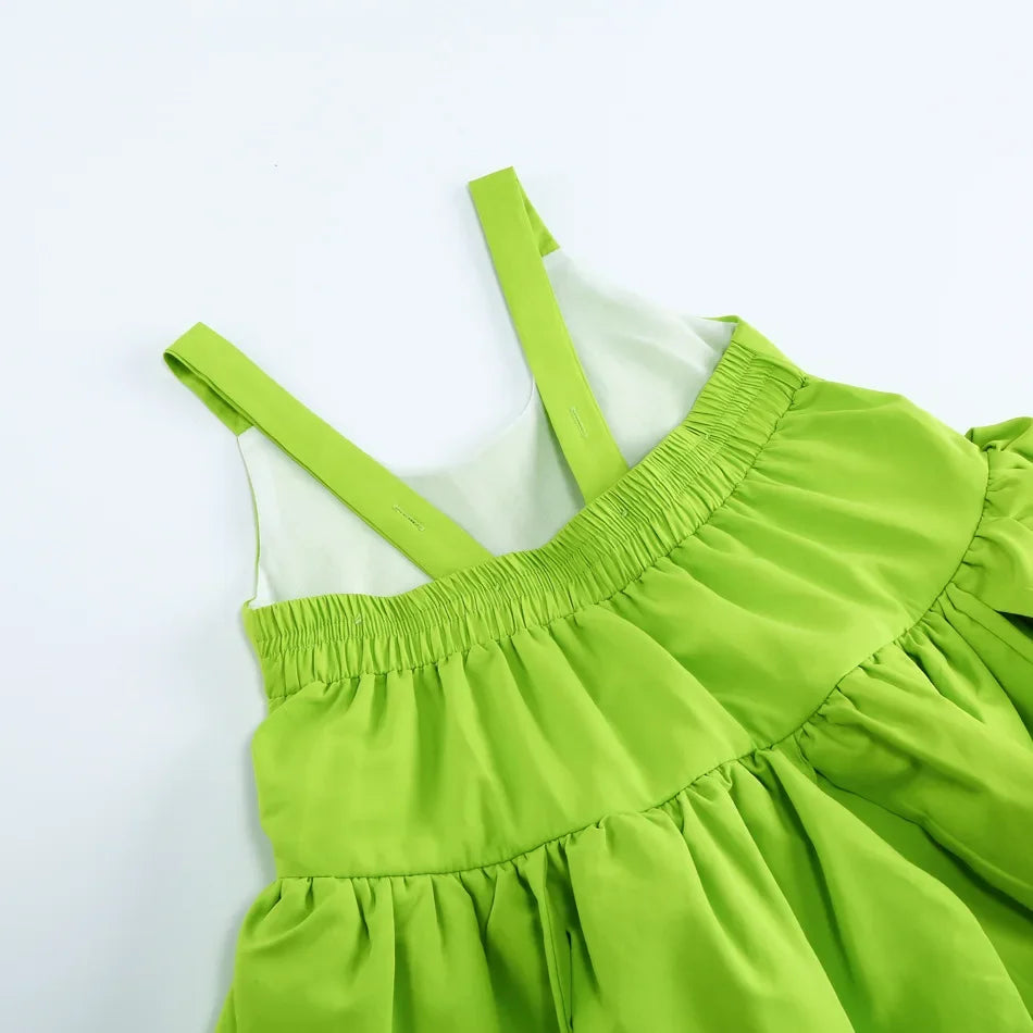 Tinkerbell Dress Girls Costumes Green Fairy