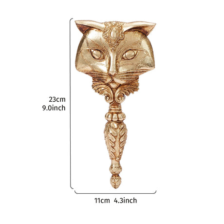 Duchess Kitty Hand Mirror Resin Ornamental Vanity Table Decor