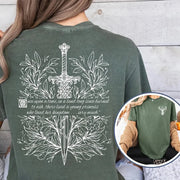 Fireheart Book Club 2 Sided T-Shirt Throne of Glass Book Lovers Tee