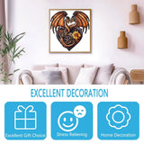 Heart-shaped Dragon Unique Shape Wooden Jigsaw Puzzles