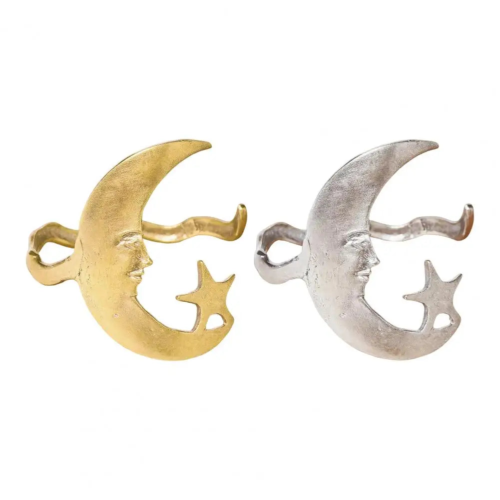 Golden Moon Star Arm Cuff Bracelet Bangle