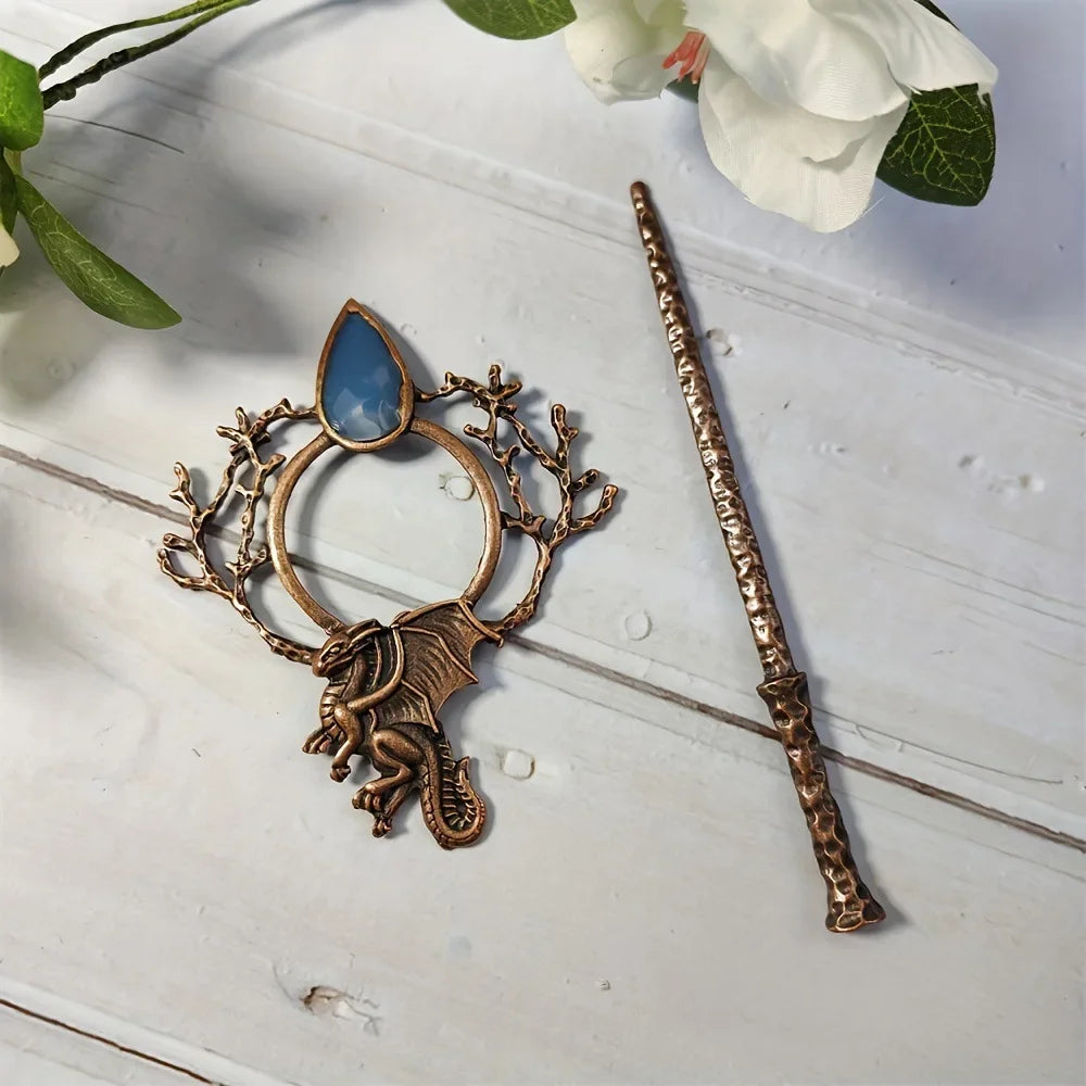 Dragon Moonstone Hairpin Hair Accessories