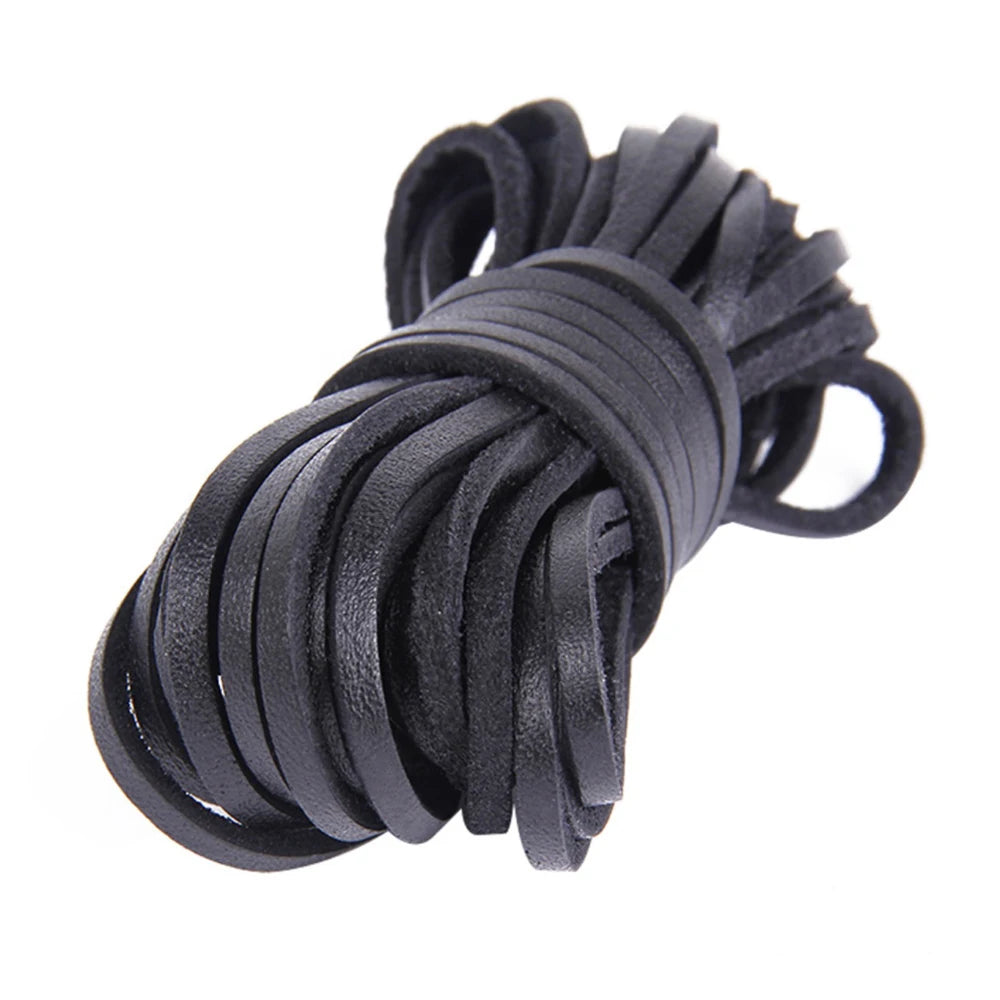 5 Meters Flat Genuine Leather Cord Strip Leather Coloured Ribbon Leather Jewellery Making