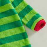 Hungry Caterpillar Baby Boys Girls Fall Winter Romper Long Sleeve Plush Costume Fleece Long Sleeve Hooded Jumpsuit