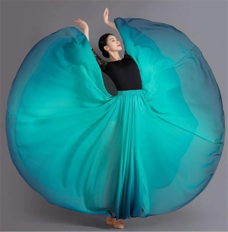 Dance Skirts 720 Degree Dancing Performance Costume