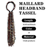 Synthetic Handmade Boho Yarn Tassel Dreadlock  Braids Headband