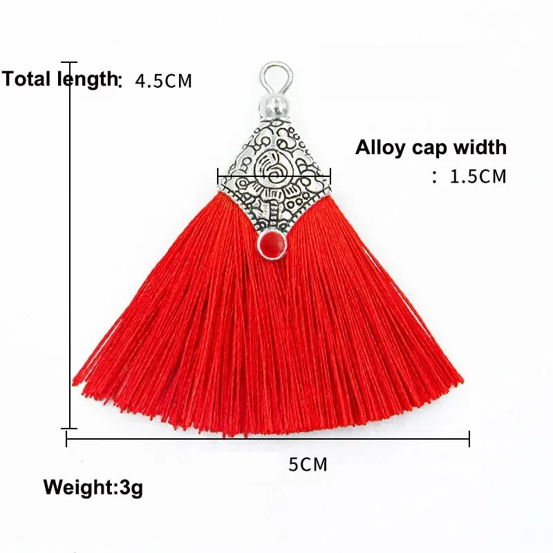 2/4/6Pcs Mini Craft Tassel Handmade Soft Silk Tassel for Earring Jewelry Making DIY Projects Keychain Bookmarks