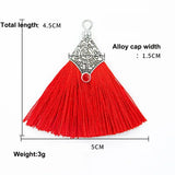 2/4/6Pcs Mini Craft Tassel Handmade Soft Silk Tassel for Earring Jewelry Making DIY Projects Keychain Bookmarks