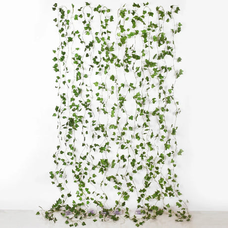 2/5/10M Silk Leaves Fake Creeper Green Leaf Ivy Vine LED String Lights Artificial Plants Decor