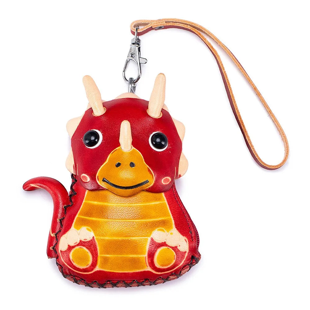 Genuine Leather Cute Coin Purses Handmade Animal Mini Cases