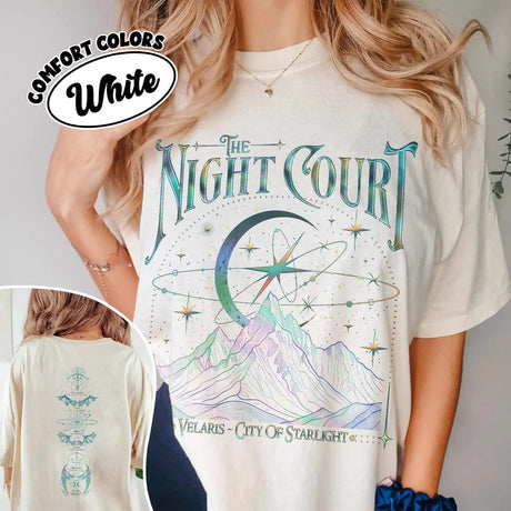 Velaris The Night Court Acotar 2 Sided T-Shirt Court Of Dreams Book Lovers Tee