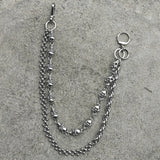Skull Pocket Punk Wallet Chain Stainless Steel