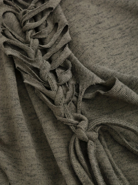 Goblincore Ragged Grunge Hooded Top