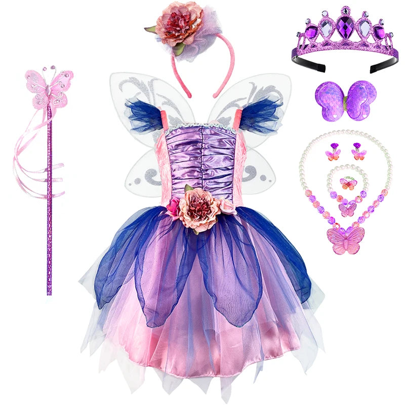 Flower Fairy Costume Children Halloween Cosplay