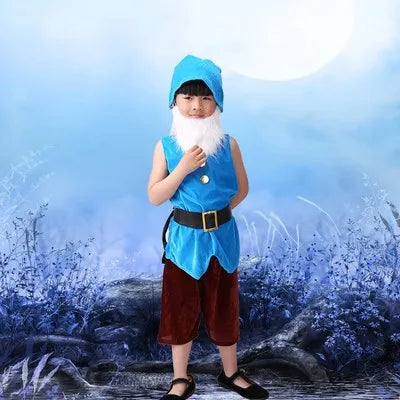 Children Snow White Seven Dwarfs Costume Children Christmas Halloween Book Week Costumes Kids Cosplay Performance Costume