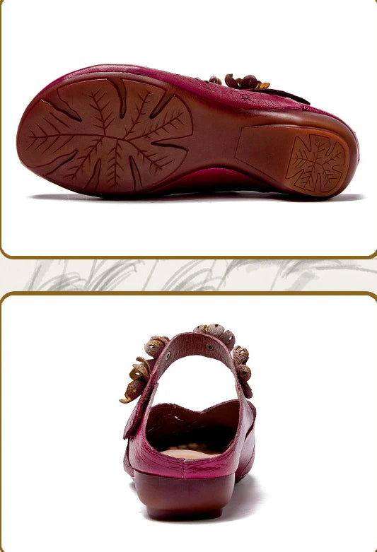 Trollkvinna Maret's Genuine Leather Moccasins Sandals