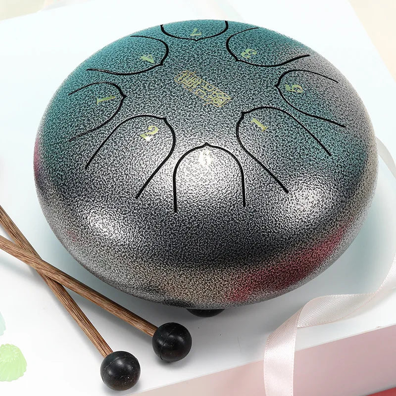 6 Inch Steel Tongue Drum Set Percussion Musical Instrument