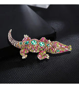 Crocodile Pendant Brooch Pin