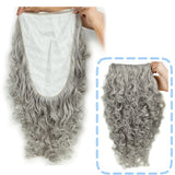 Wizard Santa Claus Long Curly Beard Wigs,Eyebrows Moustache Synthetic Wig Costume Old Men