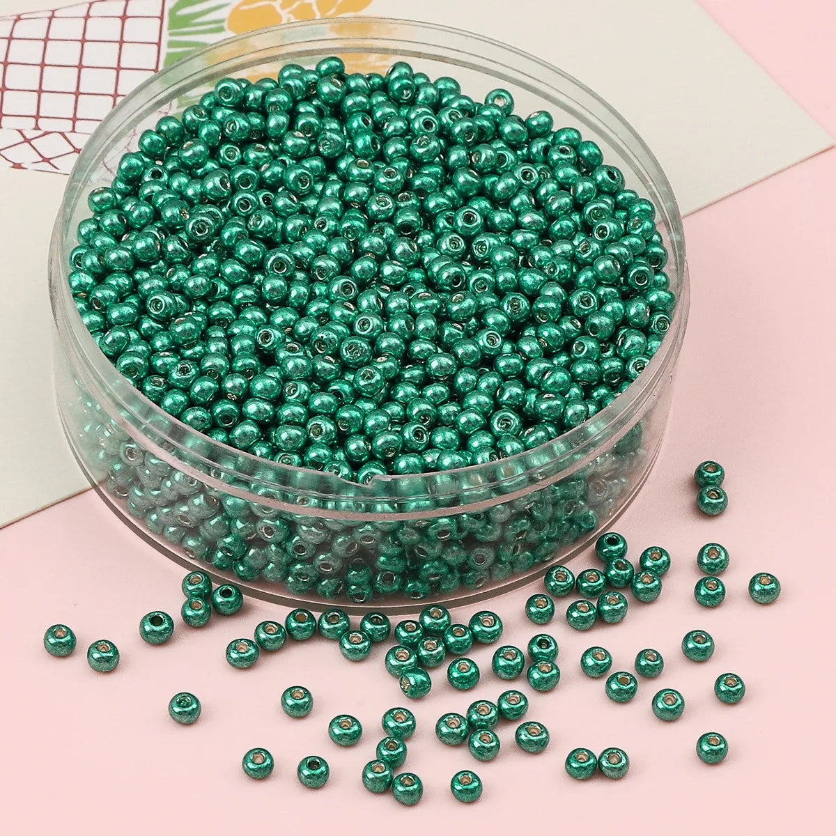 2 3 4mm Metallic Plated Glass Seed Beads Round Japanese Miyuki Seedbeads Loose Spacer Beads for Jewerly Making DIY Needlework