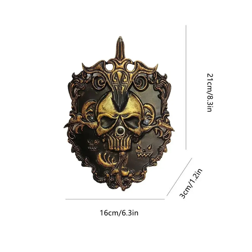 Skull Doorbell Halloween Decorative Haunted House Doorbell Props