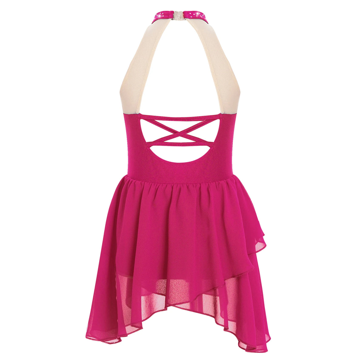 Girls Ballet Leotard Figure Ice Skating Dancewear Stage Costume