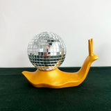 Disco Snail Mirror Ball Room Decor