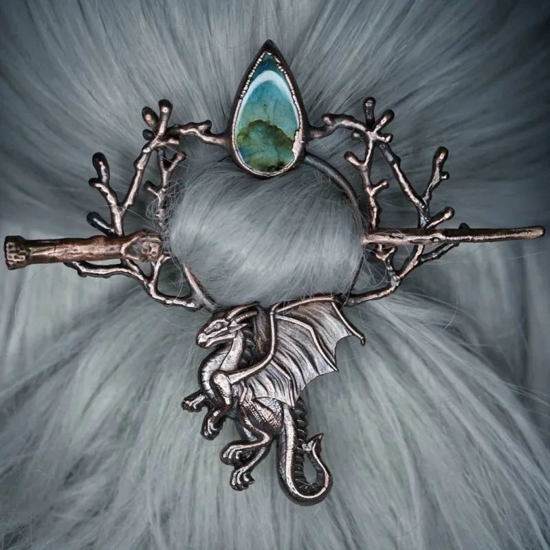 Dragon Moonstone Hairpin Hair Accessories