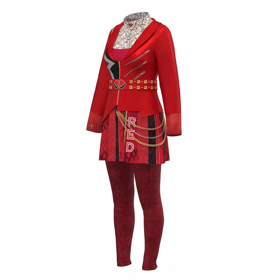 Red Descendants Wicked Wonderland Cosplay Set Halloween Costume