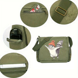 Flying Squirrel Nirvana Print Canvas Shoulder Bag Crossbody Messenger Bag