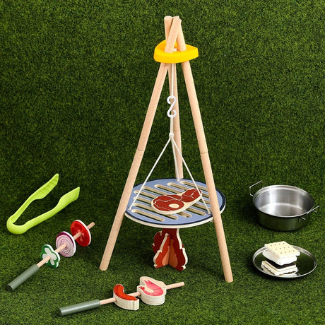 Baby Camping Barbecue Set Toy Role-Playing Camping Scene Immersive Play Gift for Children