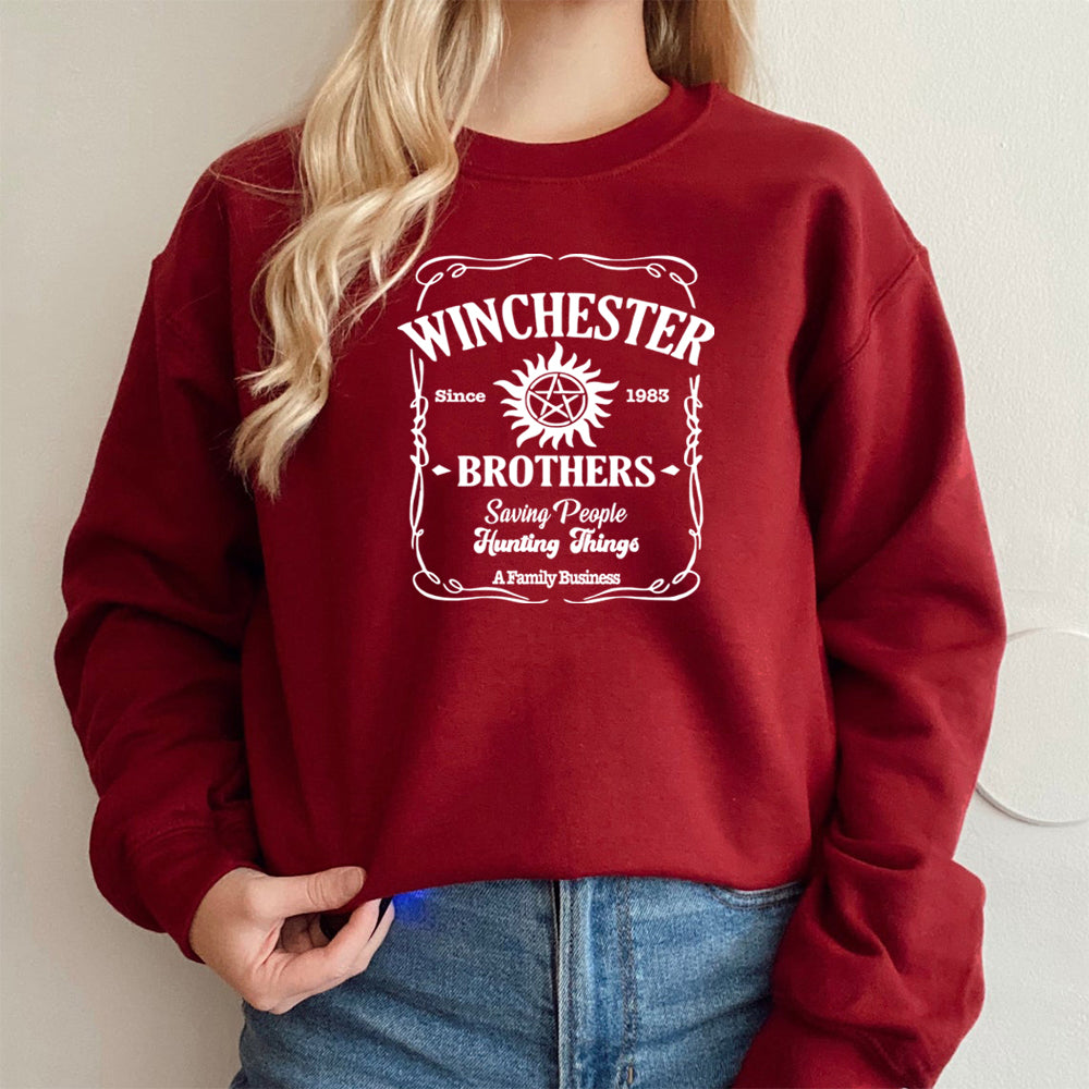 Supernatural Sweatshirt Sam and Dean Winchester Fan Sweater Pullover Jumper