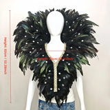 Carnival Mardi Gras Feather Collar Stage Performance Festival Costume
