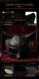 Cat Woman Costume Latex Mask Halloween Costume Cosplay Prop