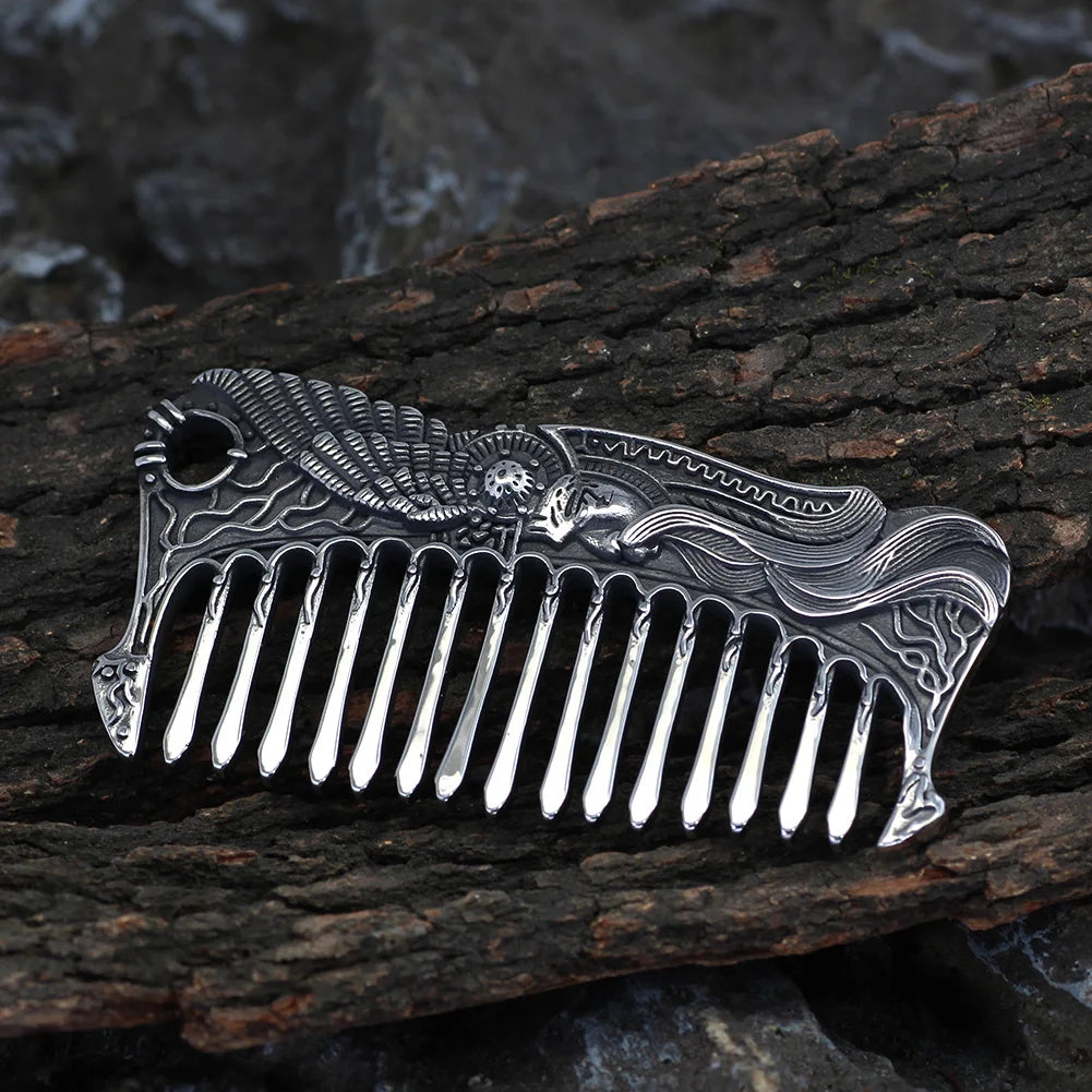 Norse Viking Beard Comb Odin's Raven Viking Gift For Men
